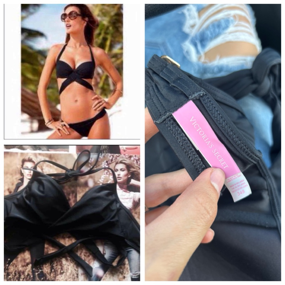 Victoria's Secret crisscross bikini top 34B